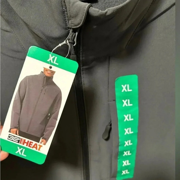 32 Degrees Men's Full Zip Jacket, Gray XL - Picture 6 of 12